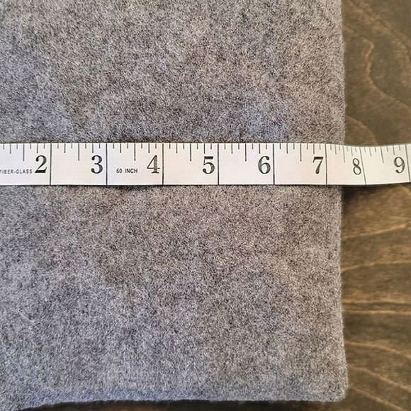 Lot of 2 | Handmade grey felt contrast zipper pencil cases - Picture 6 of 9